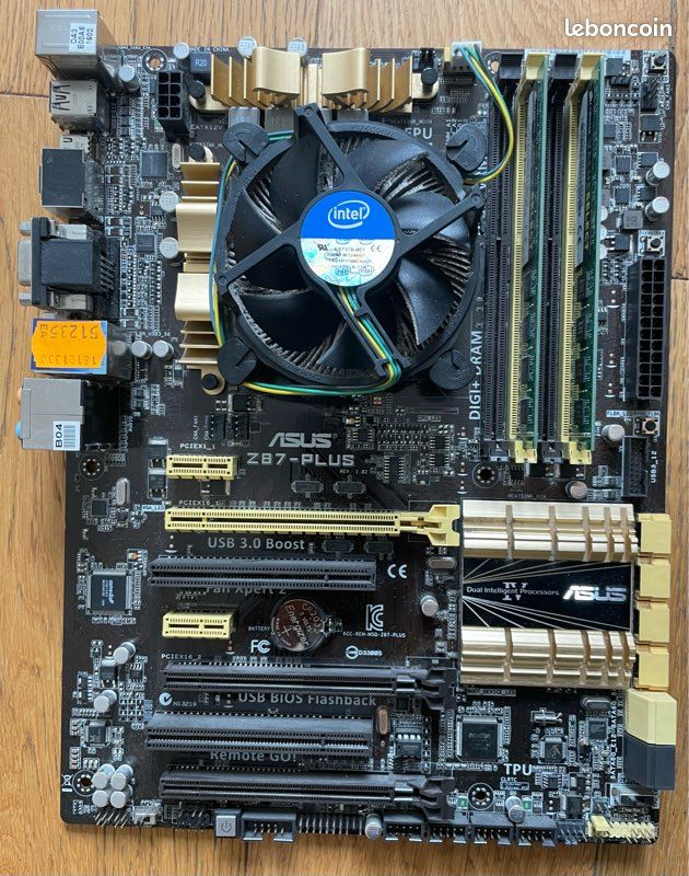 ASUS Z87-PLUS Intel Core i7-4770K 16 Go DDR3 ventirad Intel