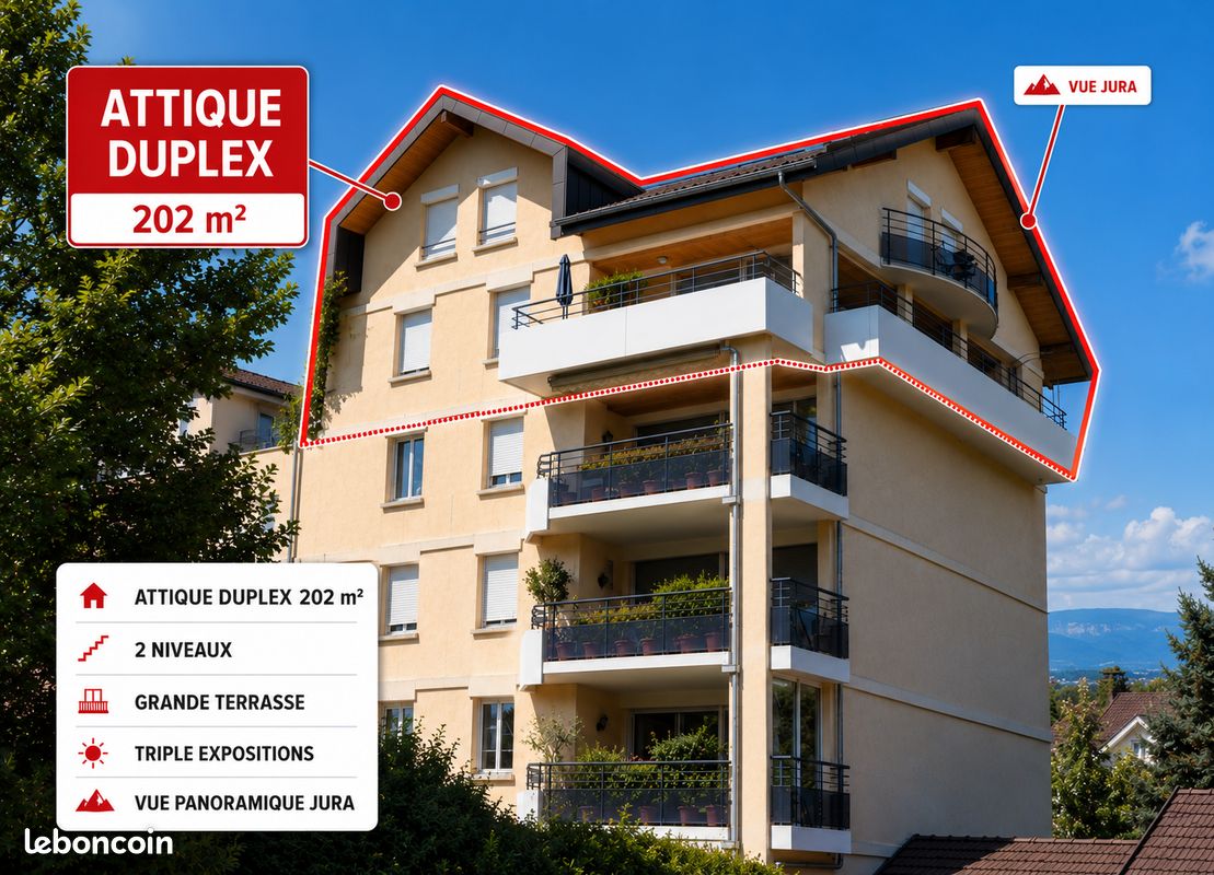 Appartement 6 pièces 222 m² · à Saint-Julien-en-Genevois · 222 m² · 1 299 000 €
