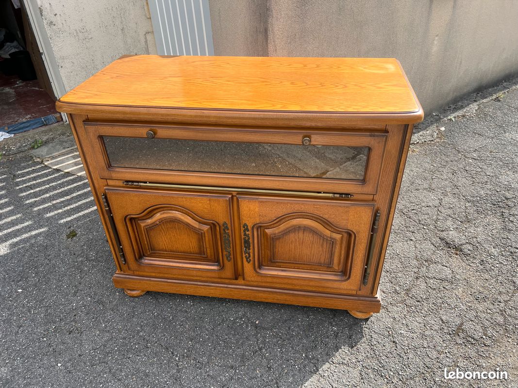 Meuble TV en bois (image 1)