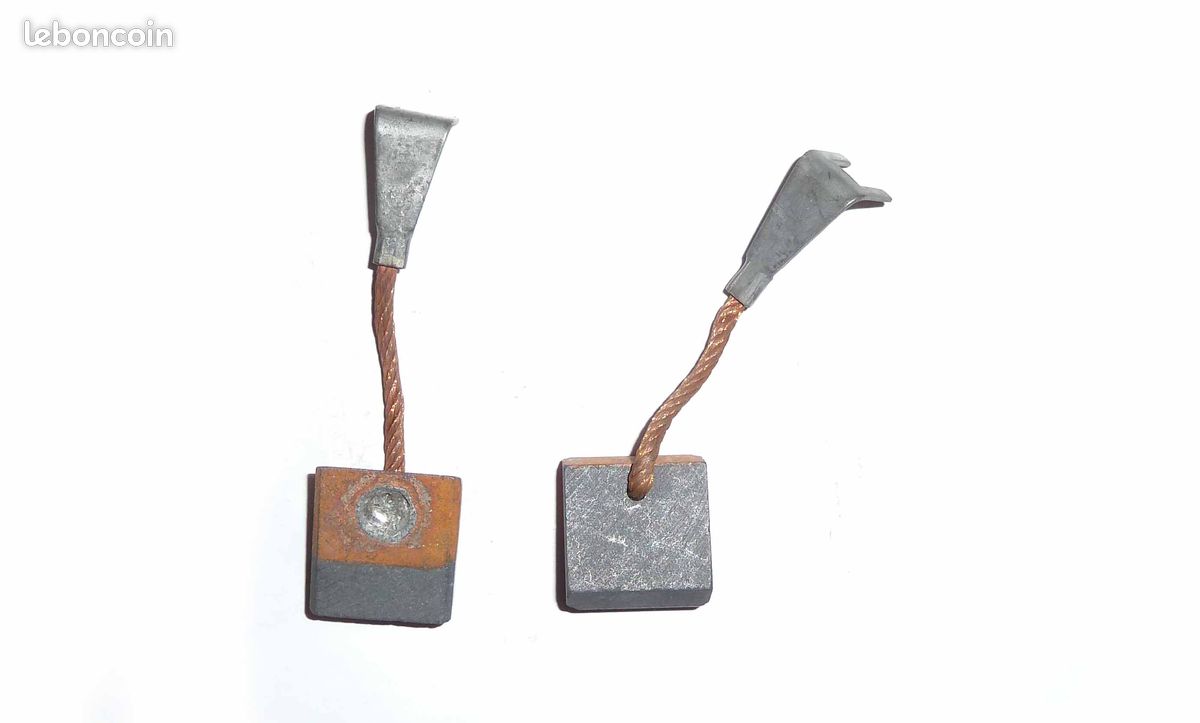 Paire Charbons de dynamo Ducellier UX58 7x20 h=21 (image 2)