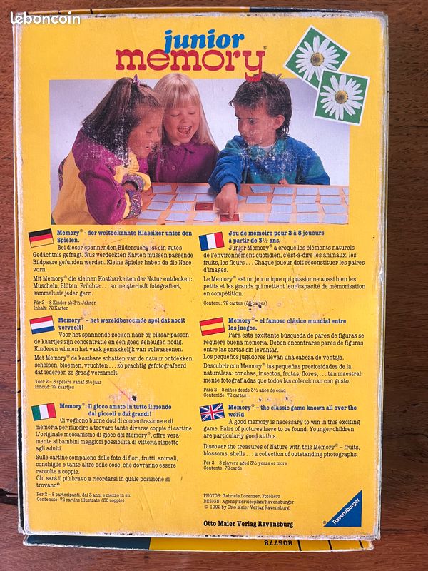 Vintage - altes Ravensburger Memory 15.559 vollständig -1959 | Kaufen