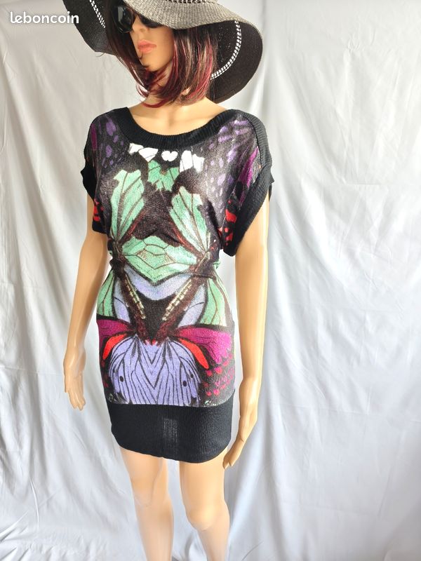 Robe Desigual Rouge - Taille XS - Occasion Très Bon état