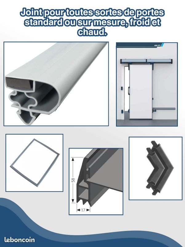 Joint pour toutes sorte portes standard ou sur mesure , froid et chaud (image 4)