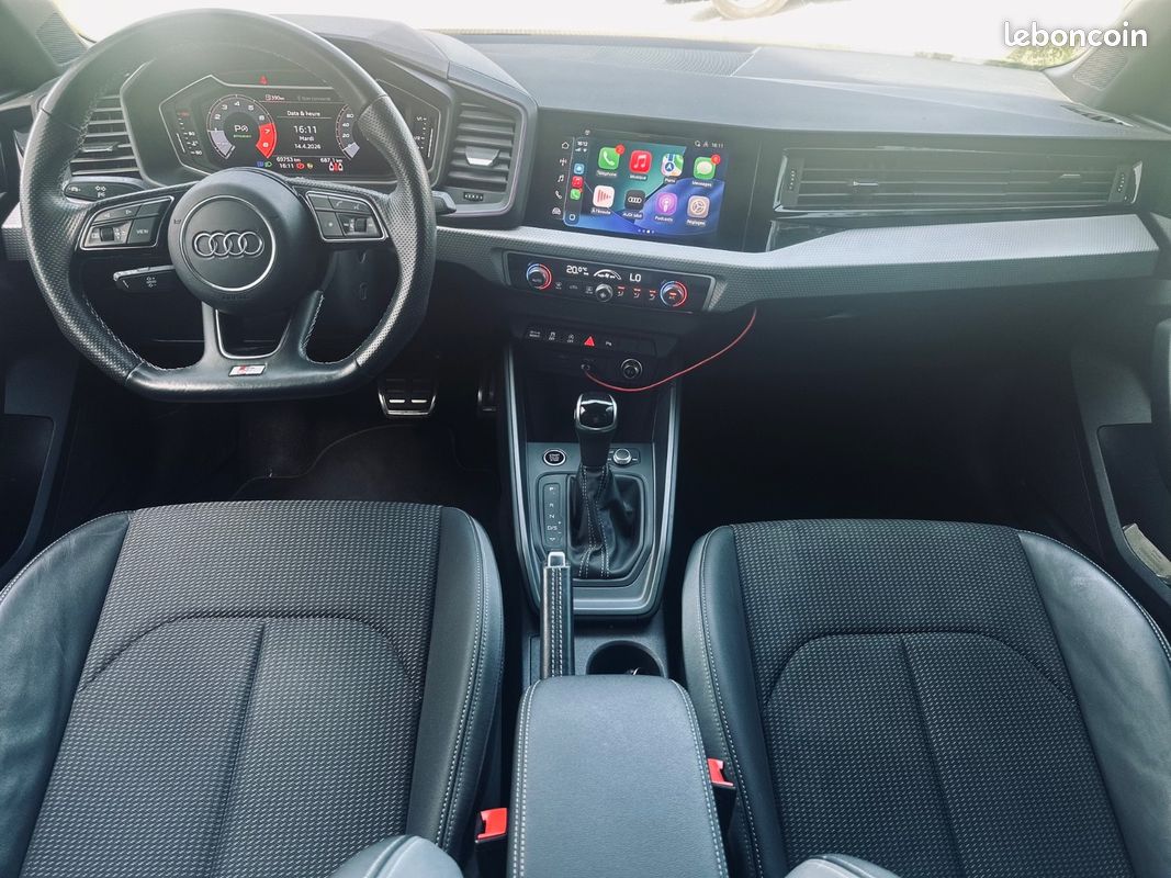 Audi A1 Sportback 35 TFSI 1.5 150CH S-line + CARPLAY + ECLAIRAGE D'AMBIANCE + 2EME MAIN + GARANTIE 12 MOIS (image 8)