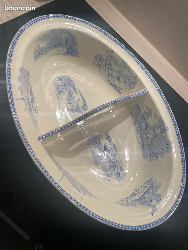 Céramique luneville, cuvette de bébé boch frères La Louvière (image 5)
