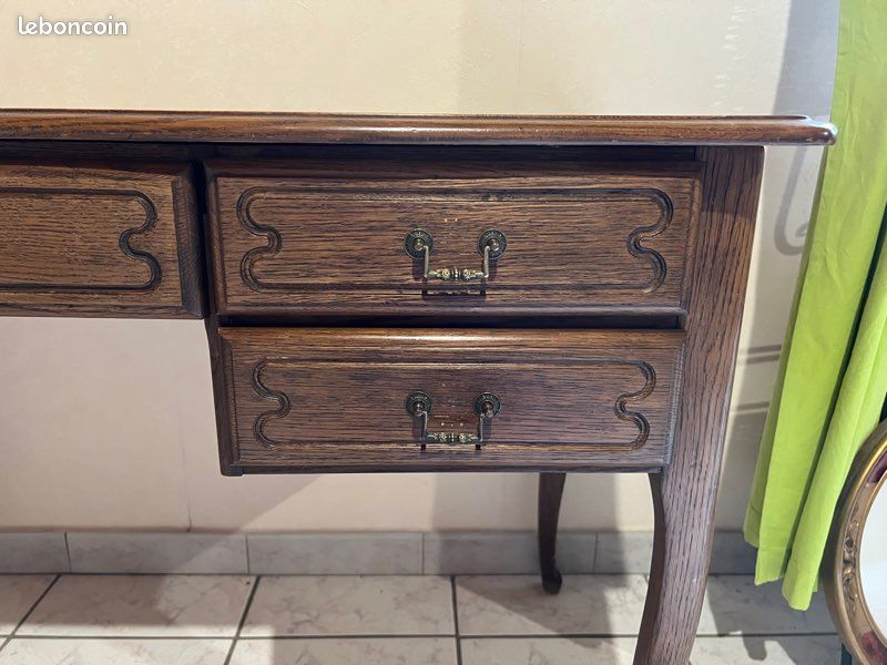 Bureau / secrétaire en bois avec tiroirs (image 5)