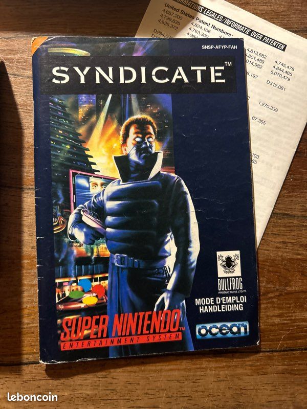 The Syndicate Super Nintendo Complet Très bon état (image 9)