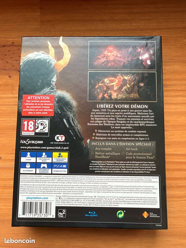 Nioh 2 Spécial Édition PS4 (image 2)