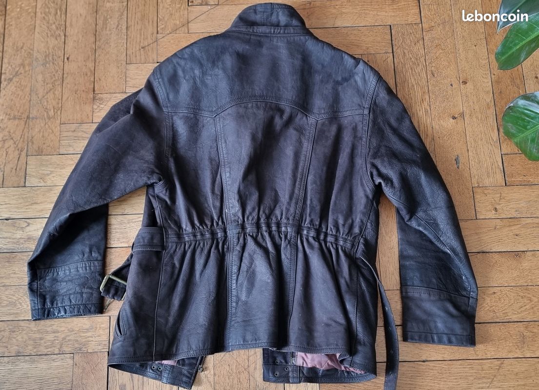 Veste en cuir - très bon état - taille 36 (image 10)