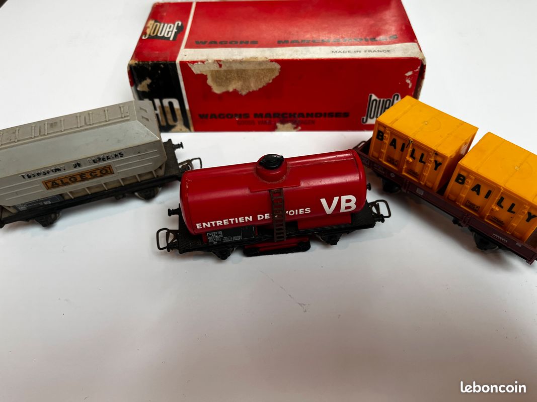 Lot De Wagons Marchandises Jouef - Modélisme Ferroviaire - Occasion