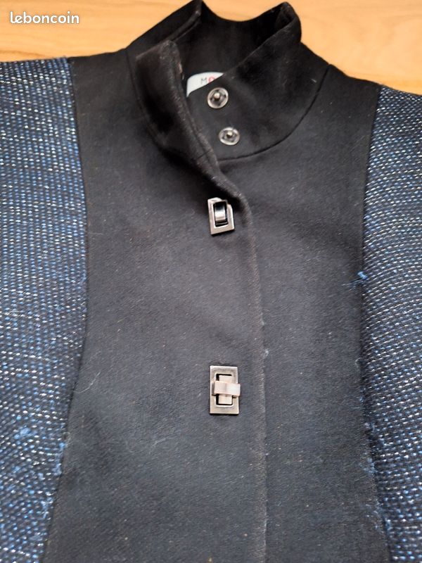 Manteau Morgan femme noir/marine (image 3)