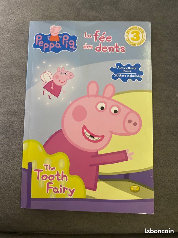Livre, Peppa Pig, la fée des dents français anglais (image 1)