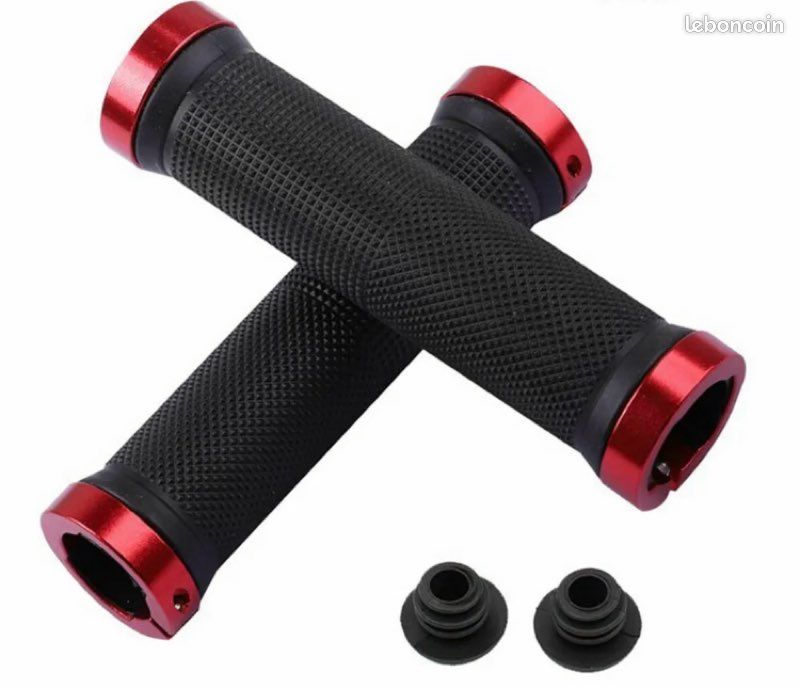 Poignées Vélo Delight Noir / Rouge Poignées Vélo Delight Noir / Rouge
