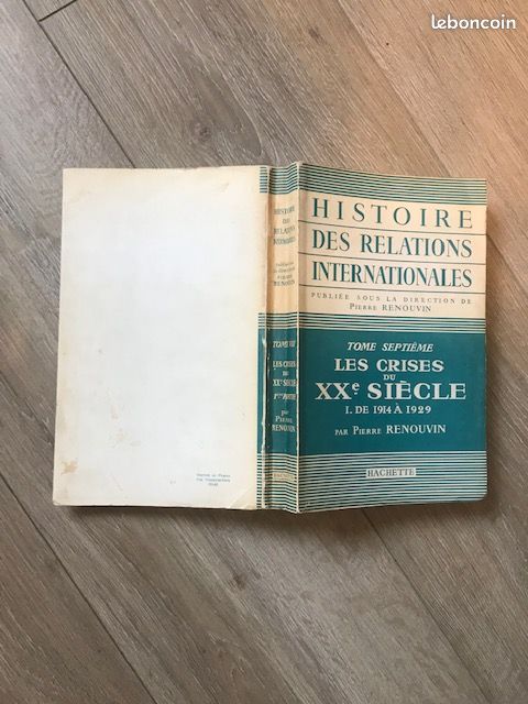 Rare : Histoire des relations internationales T7 les crises du XXe siècle 1914 - 1929 P.Renouvin (image 3)