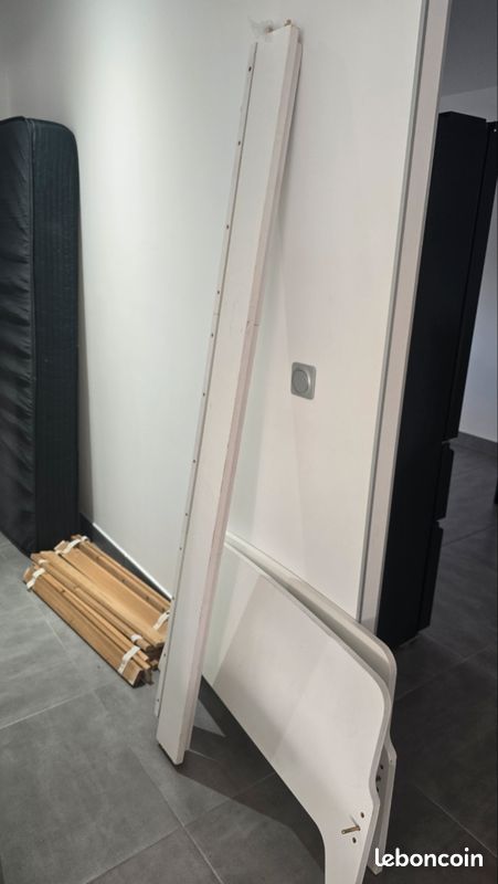 Lit avec sommier et matelas (image 9)