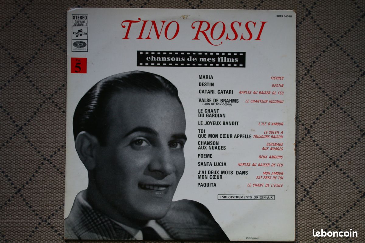 Tino Rossi – Disque 33 tours (image 1)
