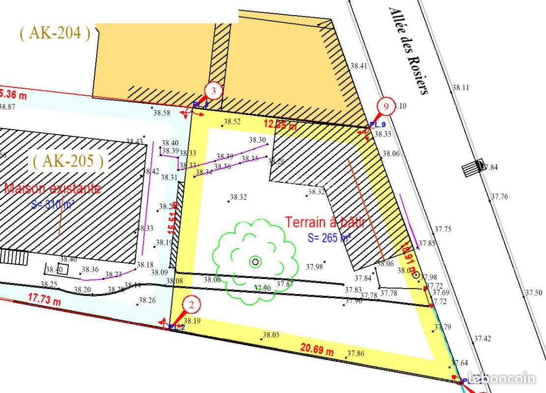Terrain 263 m² Cesson Sevigne · à Cesson-Sévigné · 195 100 €