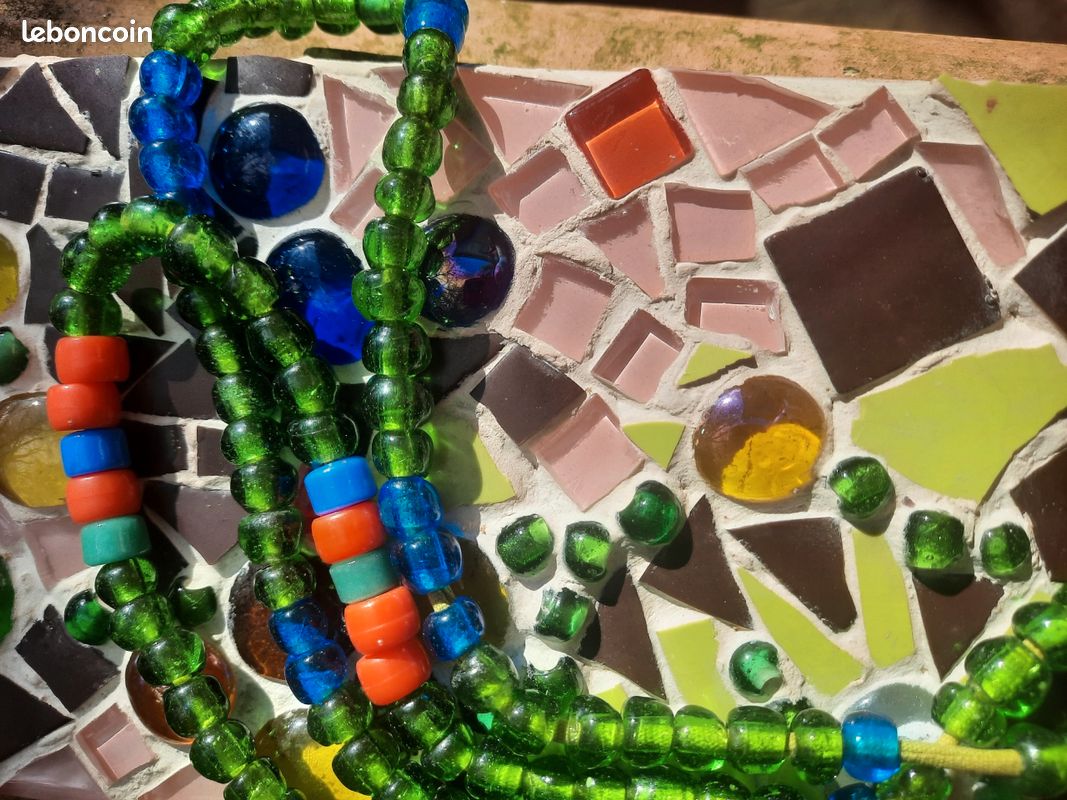 Lot de perles anciennes en pâte de verre (image 6)