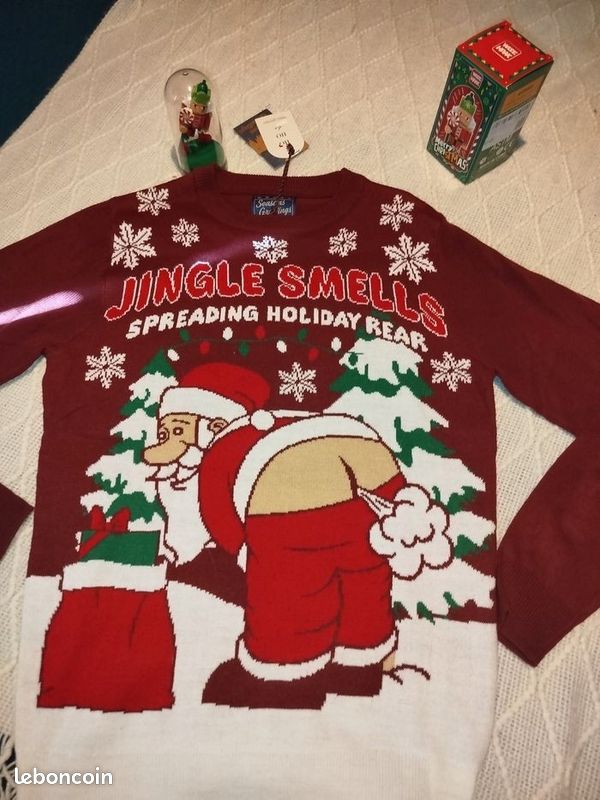 Pull Femme Rouge Père Noël ️ Collection 2025