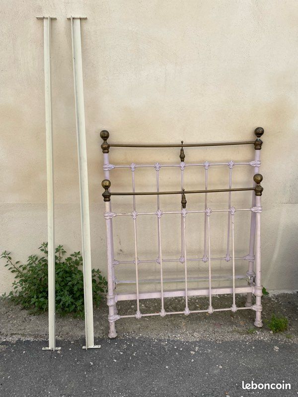 Lit fer et cuivre 1 place (image 1)