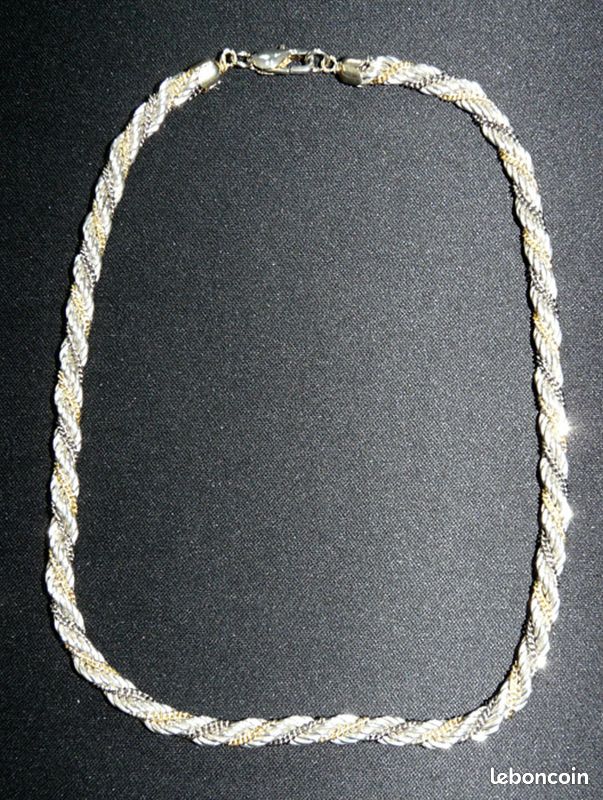 Collier argent ras de cou | Chaîne serpent