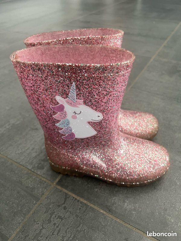 Paillettes Bottes De Pluie Rose Femme Bottes De Pluie Femme