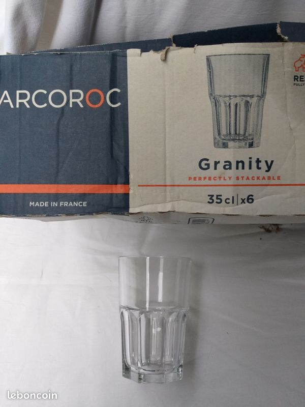 12 verres Arcoroc Granity 35 cl (image 1)