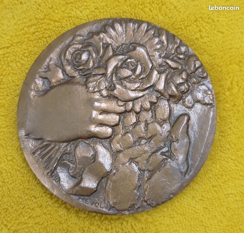 MÉDAILLE BRONZE MONNAIE de paris Constitution 1870 Oudiné +boite EUR 30