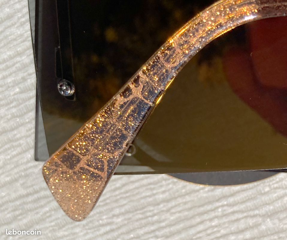 Yohji Yamamoto YY7020 Gold Flake – Lunettes de soleil unisexe – Édition limitée SS19 (2019) – Neuf complet avec certificats et accessoires (image 3)