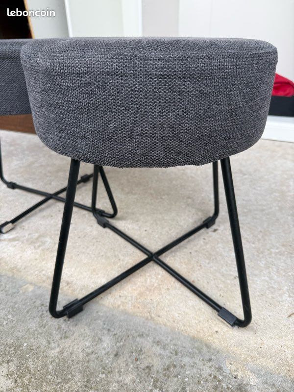 Tabouret gris (image 1)