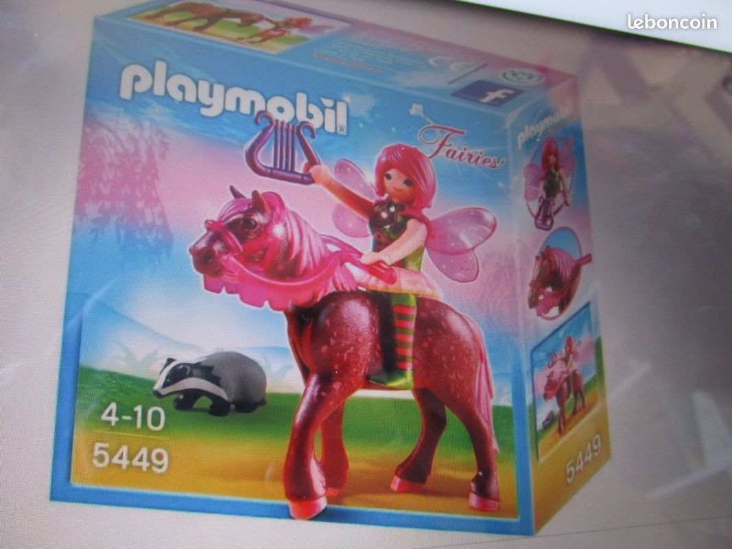 PLAYMOBIL Fairies - 5449 - Fée Surya avec cheval rubis - ( complet ) (image 3)