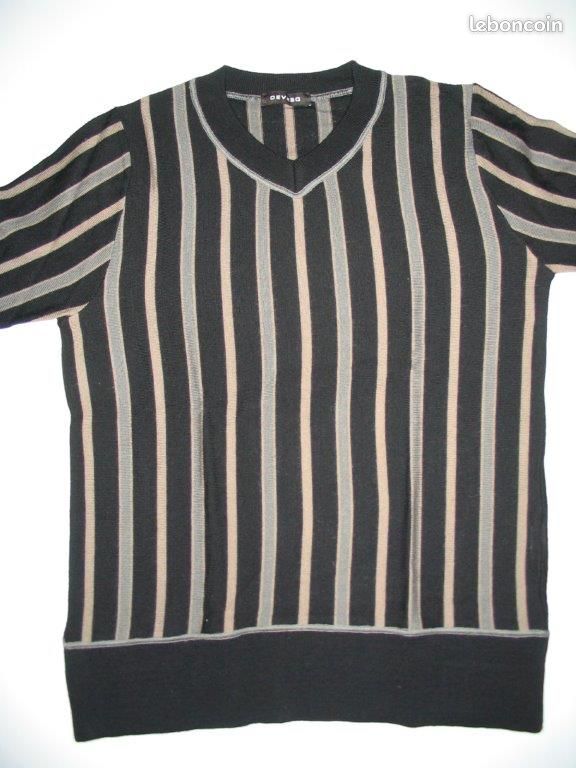 Pull DEVRED à rayures comme neuf - Taille M (image 1)