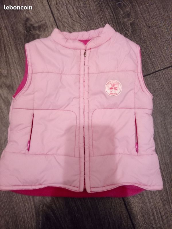 Gilet Matelassé Léger Sans Manches En Polaire Pour Filles