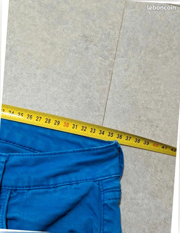 Short homme bleu LTB électrique – slim taille – stretch #38 (image 7)