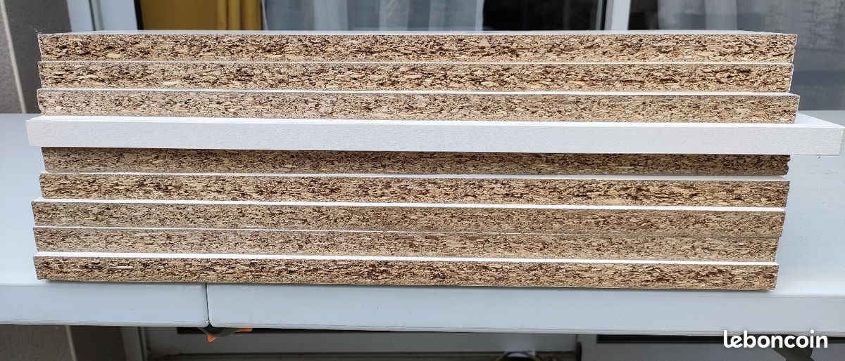 Planches de bois mélaminées blanches (image 4)
