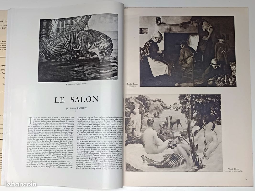 Revue L'Illustration - Spécial Salon de Peinture - 13 Mai 1939 (image 7)