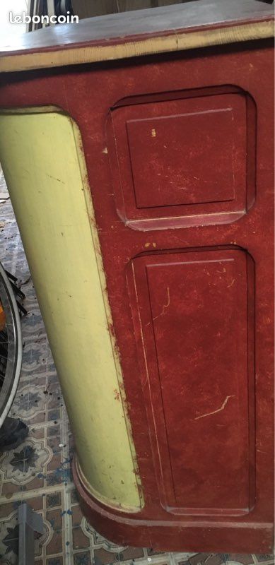 Comptoir bois ancien (image 4)