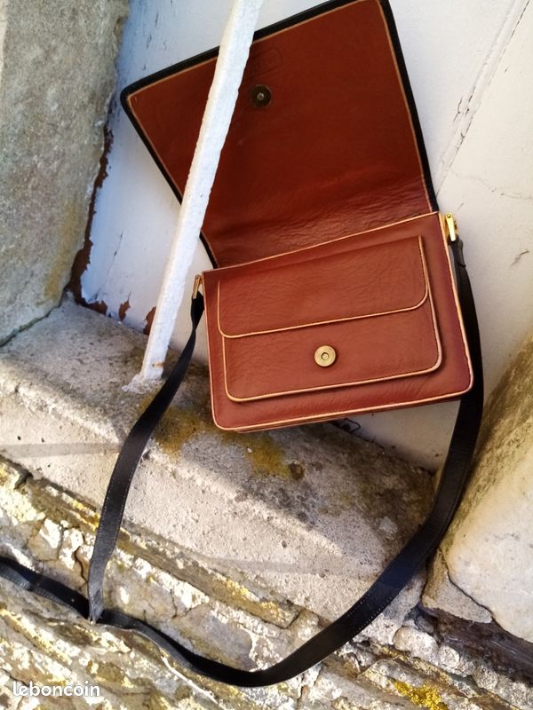 Sac à main Kenzo vintage en cuir véritable (image 3)