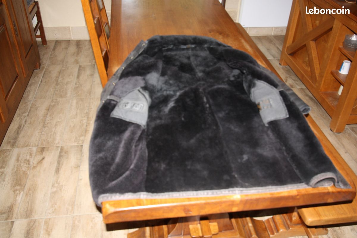 Manteau cuir et fourrure (image 2)