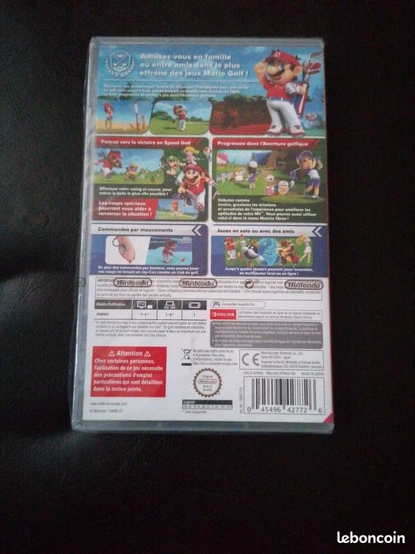 Jeu mario golf super rush sur nintendo switch jeu encore sous blister (image 2)
