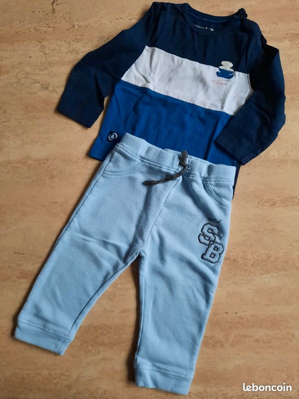 Tee-shirt ML pantalon 18 mois (image 2)