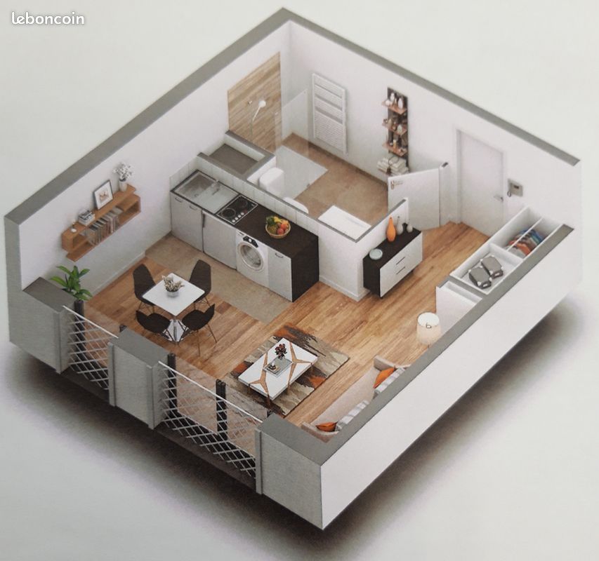 Appartement a louer saint-cyr-l'ecole - 1 pièce(s) - 21 m2 - Surfyn