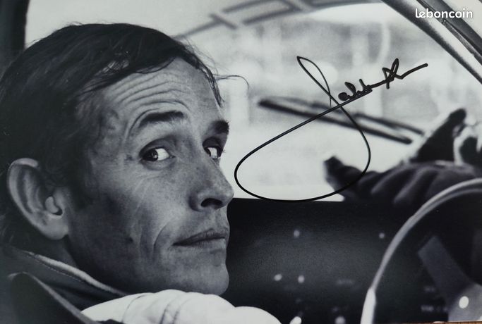 Photo Dédicacée Jacky Ickx – Formule 1, 24H Du Mans, Dakar – Autographe – Années 80
