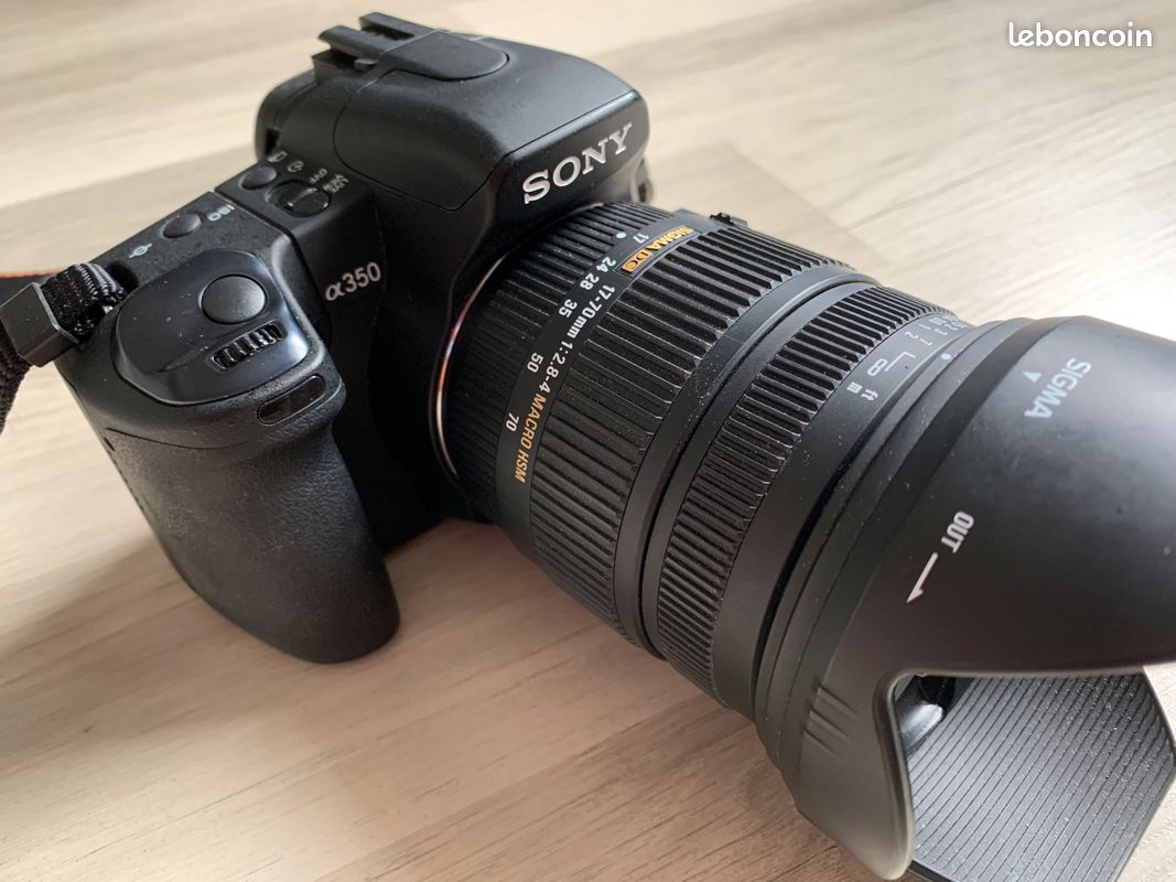 Sony Alpha A350 APSC + 3 Objectifs Et Sacoche – Reflex Numérique Occasion