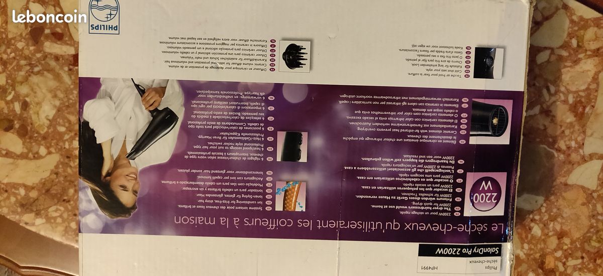Philips* SalonDry Pro Sèche-cheveux HP4991/00 (image 6)