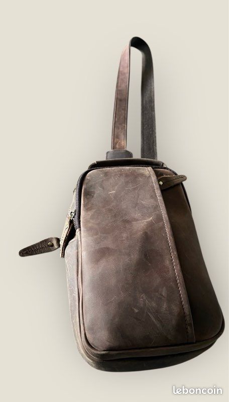 Sac Bandoulière Vintage En Cuir Véritable Marron Pour Appareil Photo, Rembourré, Fait Main