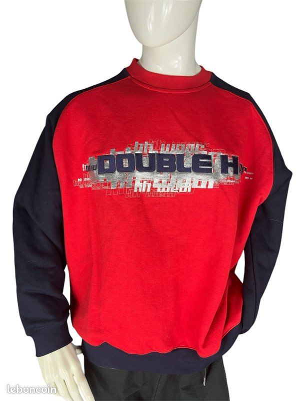 Sweat Old Navy Vintage – Logo Brodé – Rouge – Taille M – Unisexe – Y2K