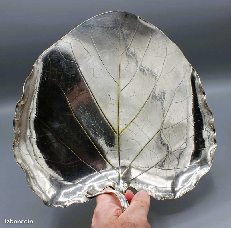 Rare - ramasse miettes en metal argente maison christofle art nouveau - Antiquités