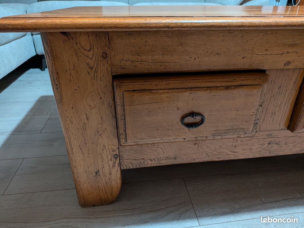 Table basse chêne massif (image 4)