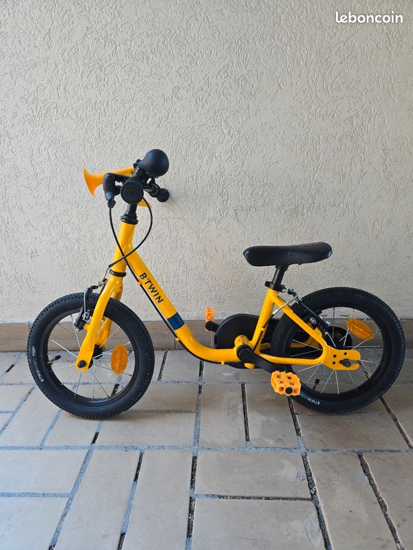 VELO ENFANT 2EN1 DRAISIENNE 3-5 ANS 14 pouces - DISCOVER 500 (image 1)
